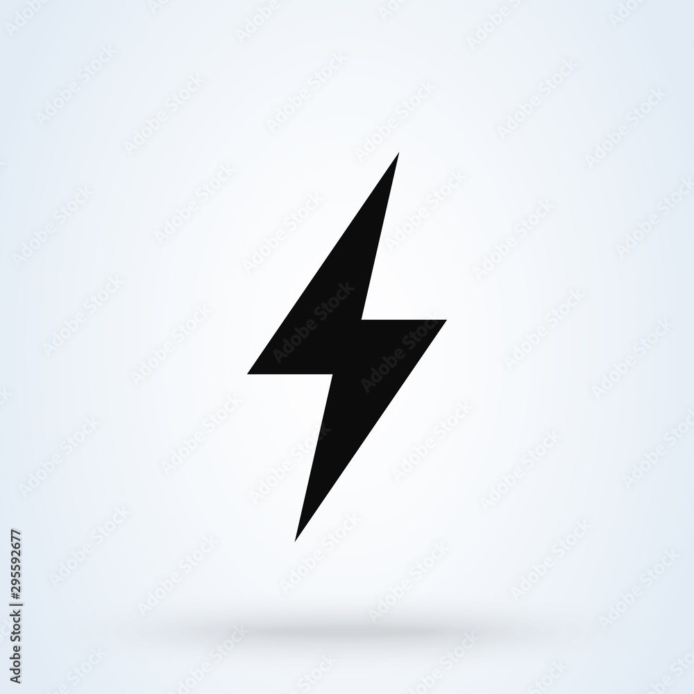 Thunder and Lightning. Simple vector modern icon design illustration Thunder and Lightning. Simple vector modern icon design illustration