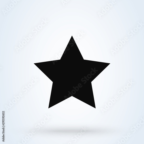 Clasic star Simple vector modern icon design illustration.