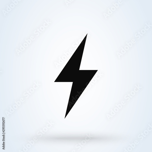 Free Download Thunder and Lightning. Simple vector modern icon design illustration - GFXLoad