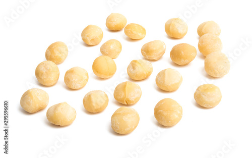 macadamia nuts isolated