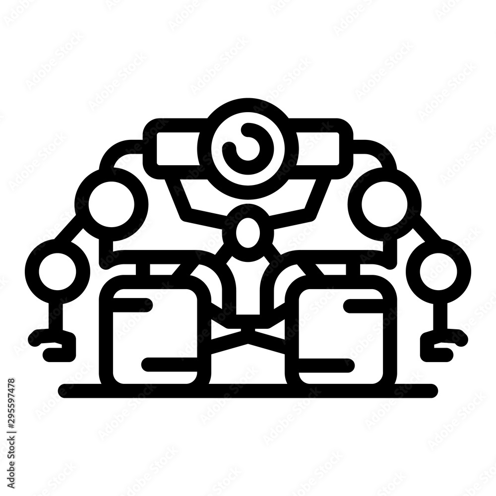 Super space robot icon. Outline super space robot vector icon for web design isolated on white background Super space robot icon. Outline super space robot vector icon for web design isolated on white background