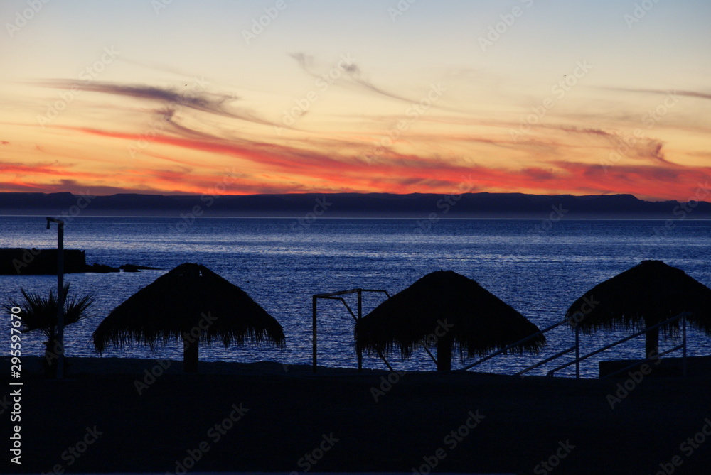 sunset on the sea sunset on the sea