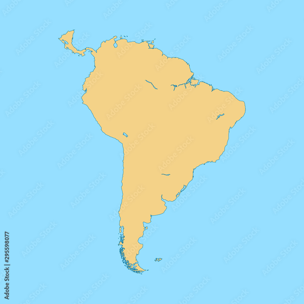 map of South America