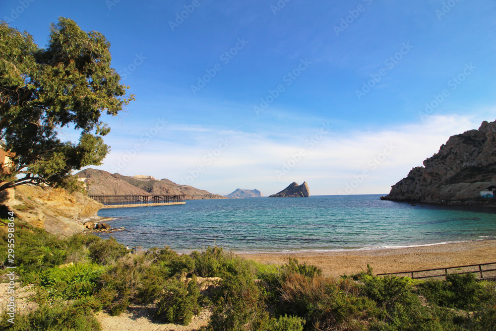 Obraz premium Playa de Cocedores del Hornillo, Águilas, Murcia, España