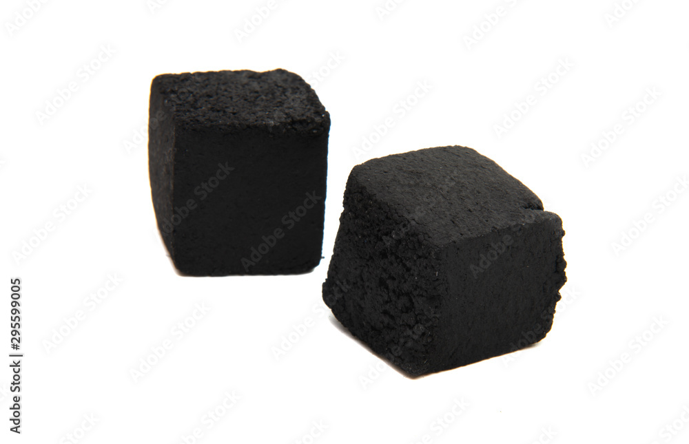 charcoal for hookah isolated charcoal for hookah isolated