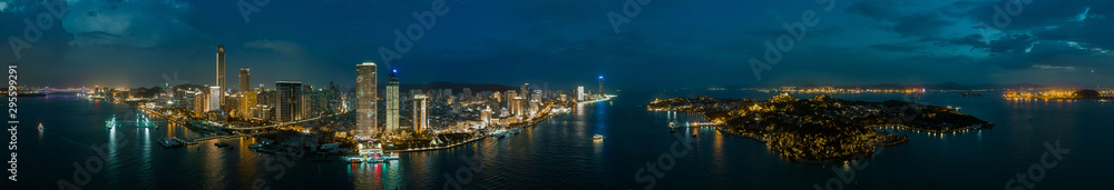 xiamen cityscape aerial photography