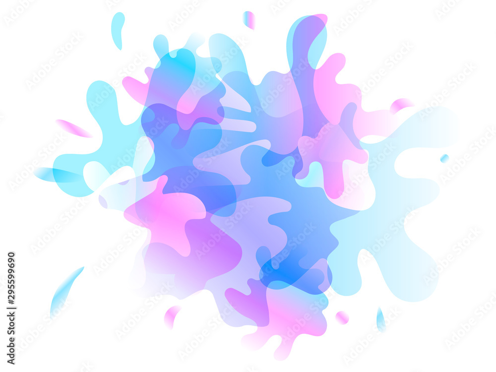 Abstract blob watercolor background. Vector illustration for poster