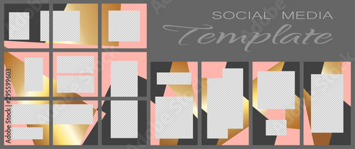 Social media banner template. Editable mockup for personal blog, layout for promotion