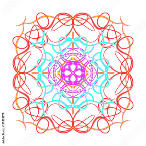 orental mandala isolated illustration design geometry