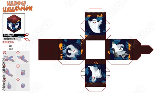 festive box template without glue good ghosts have