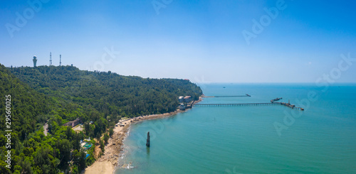 Waterfront view of Guantouling National Forest Park  Guangbei Hai City