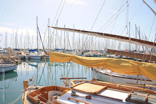 Marina of Palavas les flots, a seaside resort of the Languedoc coast, France