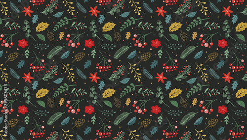 Christmas modern, elegant pattern and background. Vecor design