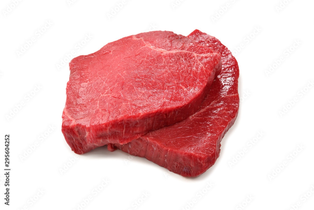 Beef steak isolated on white background. Beef steak isolated on white background.