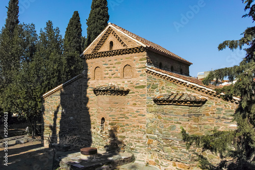 Ancient Byzantine Church of Saint Nicholas Orphanos in city of Thessaloniki photo