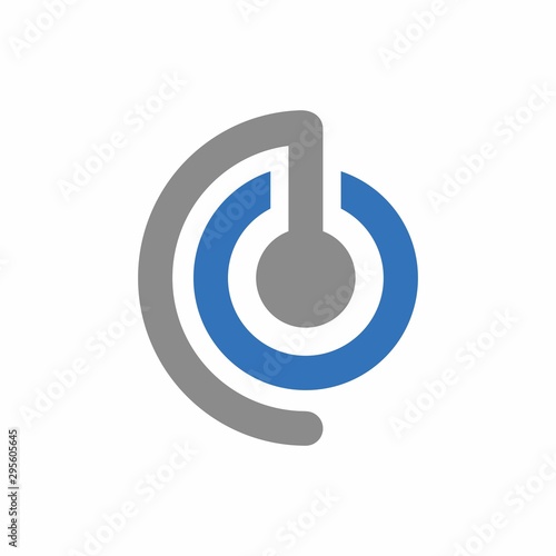 Abstract ear logo design template vector