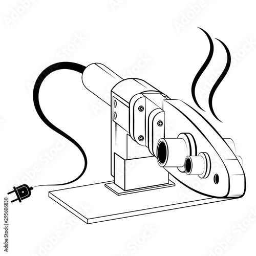 The device of the adhesion of water pipes and heating