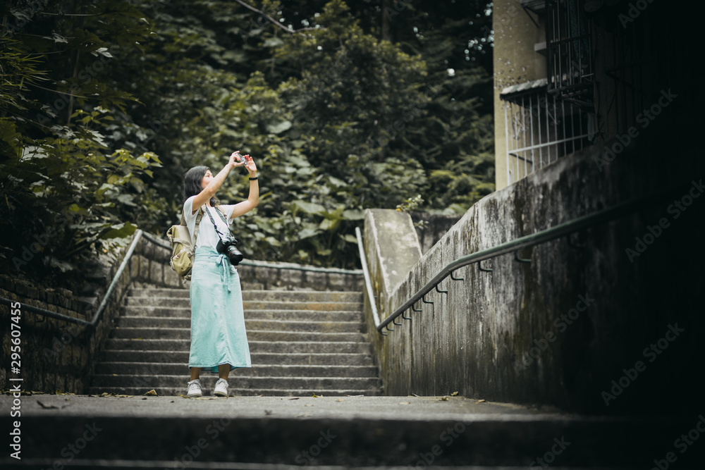 Asian women with camera Traveling in Macau. Asian women with camera Traveling in Macau.