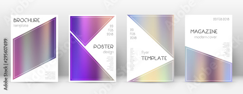Flyer layout. Triangle admirable template for Broc