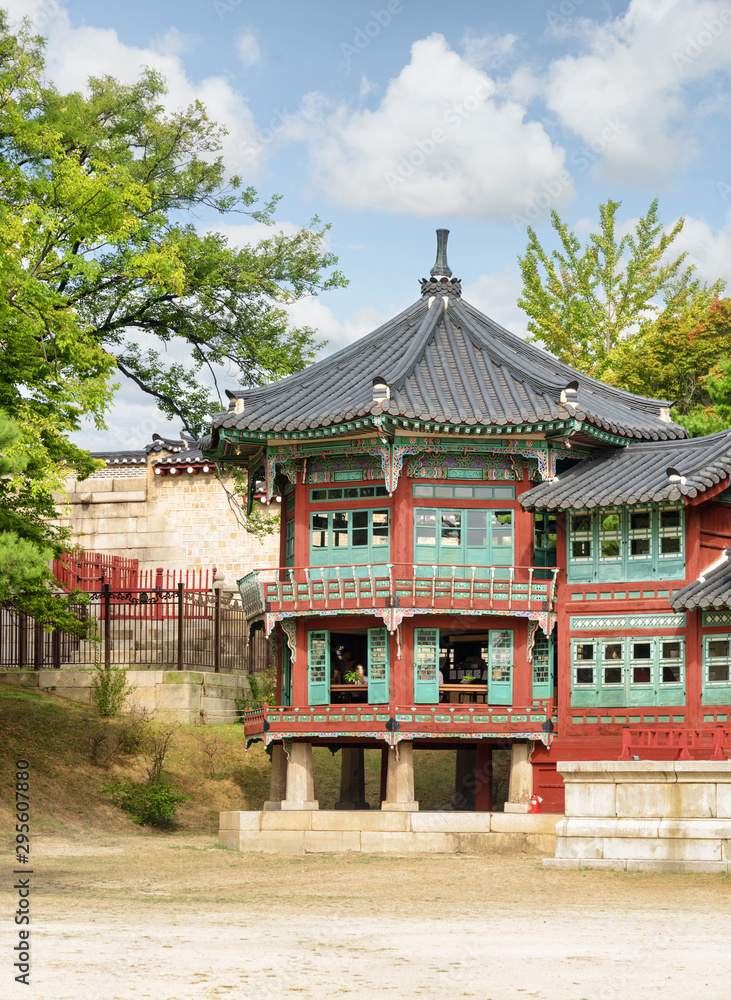Parujeong Pavilion of Jibokjae Private Royal Library in Seoul
