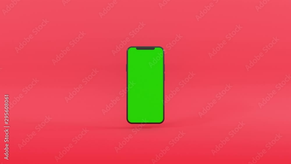 3D render of smartphone falling from up and rotating. Green screen on new phone for commercial use. 4k seamless loop animation. 3D render of smartphone falling from up and rotating. Green screen on new phone for commercial use. 4k seamless loop animation.