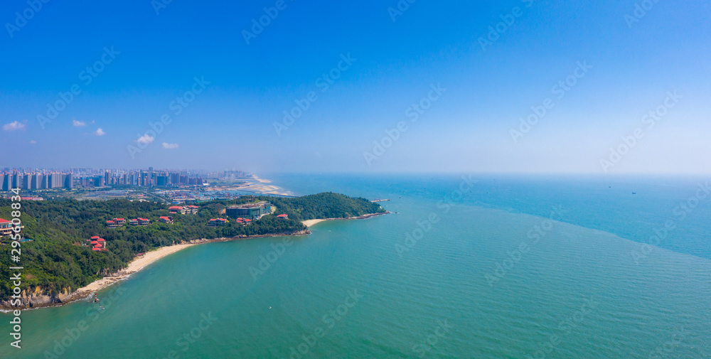 Waterfront view of Guantouling National Forest Park, Guangbei Hai City