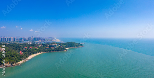 Waterfront view of Guantouling National Forest Park, Guangbei Hai City © Weiming