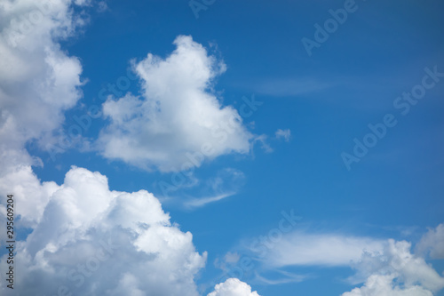 blue sky with light white clouds