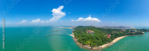 Waterfront view of Guantouling National Forest Park, Guangbei Hai City photo