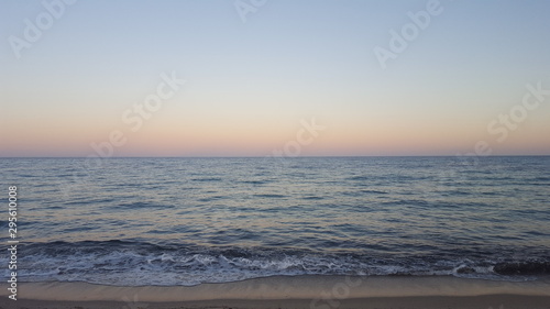 sunset over the mediterranean sea