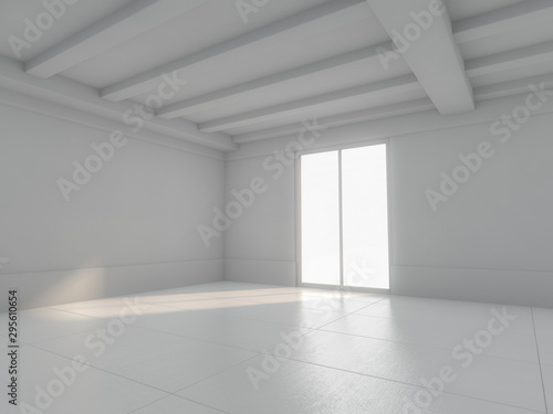 Wallpaper Mural Abstract modern architecture background. 3D Torontodigital.ca