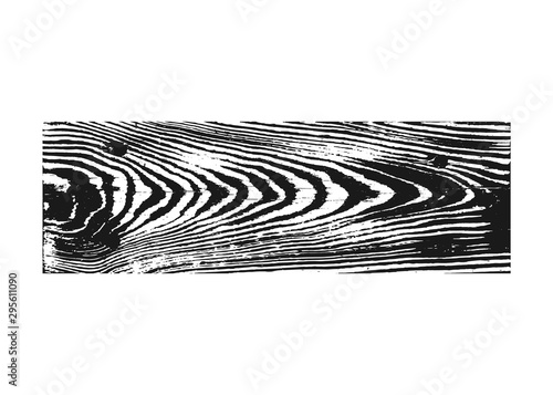 Wooden texture black white. Wood grain background. Timber outline grunge wood cover. Nature tree wallpaper. Gray overlay vein. abstract decoration table, floor, board frame, box. Vector illustration