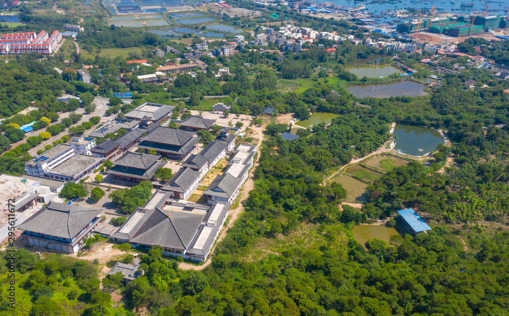 Aerial photography of Guantouling National Forest Park, Guangbei Hai City