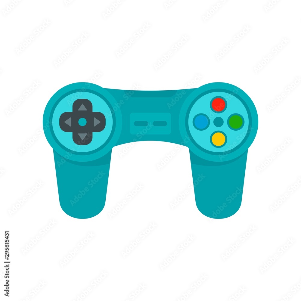 Gadget game controller icon. Flat illustration of gadget game controller vector icon for web design Gadget game controller icon. Flat illustration of gadget game controller vector icon for web design