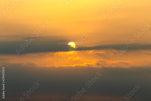 Photography A view of beautiful sun with clouds in the morning at Seoul city from Hanuel park , South Korea