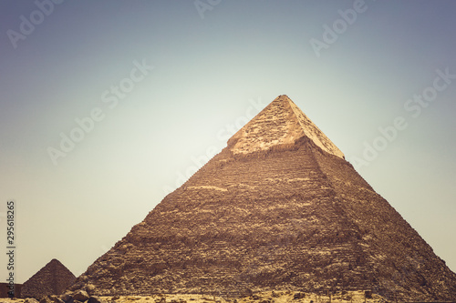 The great Pyramids of Gizeh Egypt shot in the summer of 2019