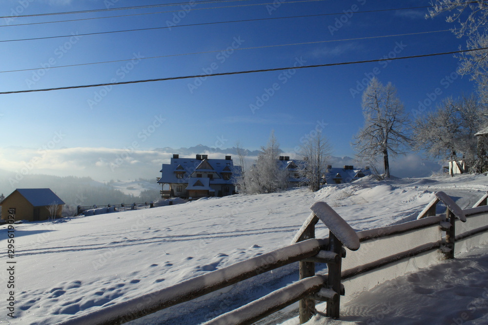 Góry widoki na tatry i rysy