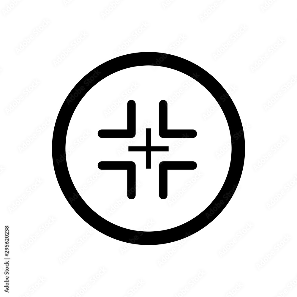 Fototapeta premium Aim target icon vector design template