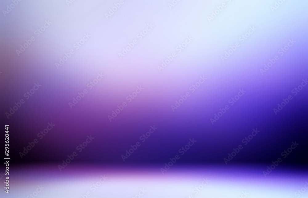 Fototapeta premium 3d background magical night interior. Violet purple tints gradient. Dark secret space template abstract.