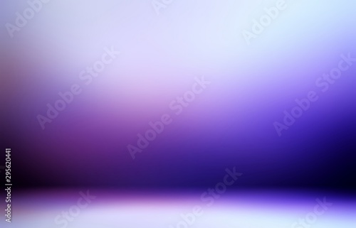 3d background magical night interior. Violet purple tints gradient. Dark secret space template abstract.