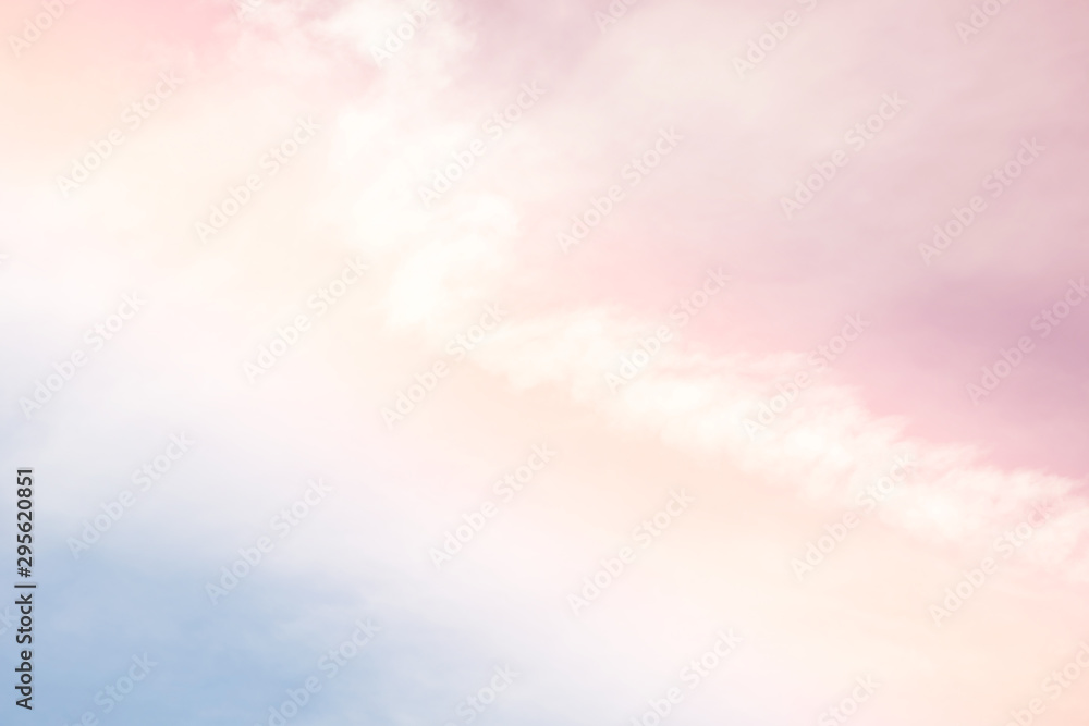 cloud background with a pastel colour