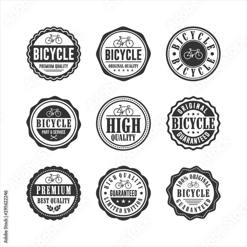 Bicycle shop service Badge Stamp Collection