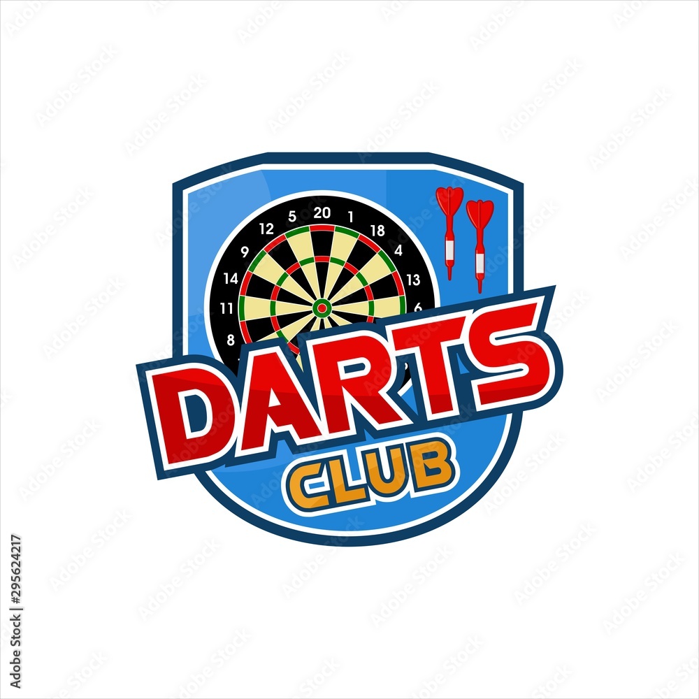Darts Club Vector Design logos
