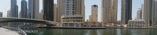 panorama of the residential area Dubai Marina with all the skyscrapers, emirates © Mira