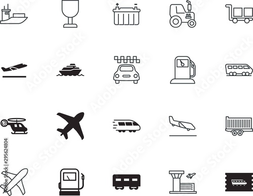 transport vector icon set such as: aid, tech, manufacturing, handle, work, send, post, minimal, carriage, creative, check, rescue, gray, editable, price, manufacture, ride, portable, yacht, control