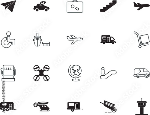 transport vector icon set such as: bank, gasoline, paper, clean, crate, patient, silicone walley, aid, station, wheelchair, wing, globe, barrow, earth, diesel, s, accessory, post, steps, sea