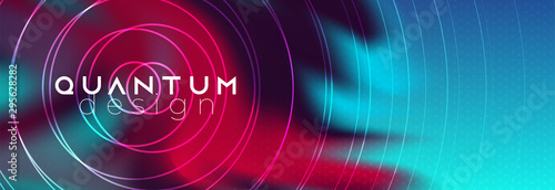 Techno futuristic glowing liquid background vector