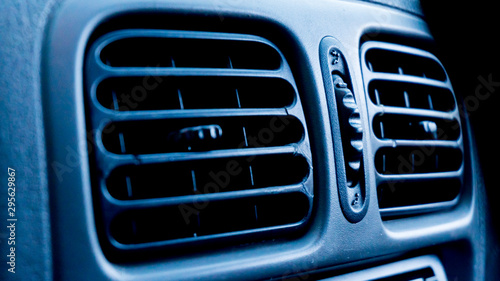 climate control elements inside the car