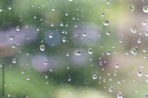 Wallpaper Mural Water drop on window in rainy day Torontodigital.ca