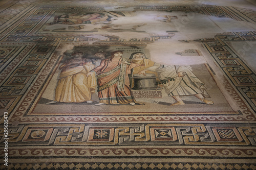 Zeugma antik kentin de ev döşemesi mozaikleri